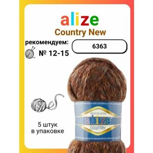 Пряжа для вязания Alize Country New 6363, 100 г, 34 м, 5 штук