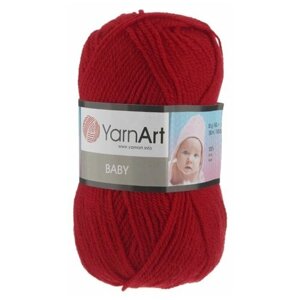 Пряжа для вязания YARNART BABY 50 гр/150 м 100% акрил 576 красный