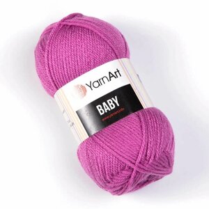 Пряжа для вязания YarnArt 'Baby' 50гр 150м (100% акрил) (560 брусника), 5 мотков