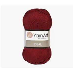 Пряжа для вязания YarnArt "Ideal", 1 моток, 170 м 50 г, 100% хлопок, цвет 238 вишня