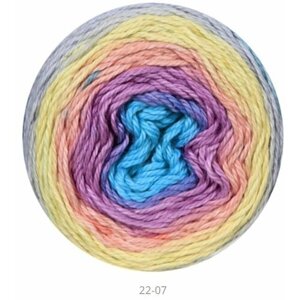 Пряжа Fibra natura Cotton Royal Color Waves Фибра Натура Коттон Роял Колор Вейвс, 100% хлопок, 100 г, 210 м, 1 моток.