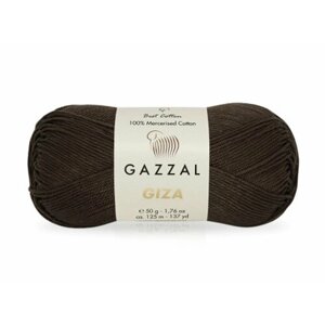 Пряжа Gazzal Giza 100% мерсеризованный хлопок, 50гр, 125м, цвет 2486