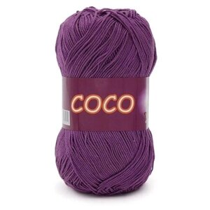 Пряжа хлопковая Vita Cotton Coco (Вита Коко) - 2 мотка, 4338 пыльная сирень, 100% мерсеризованный хлопок 240м/50г