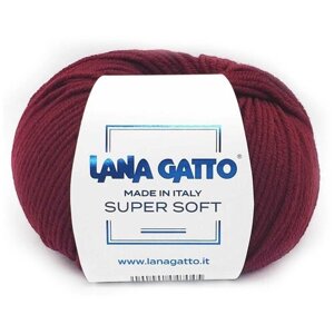 Пряжа Lana Gatto Super Soft 10105 Бордо 1 моток