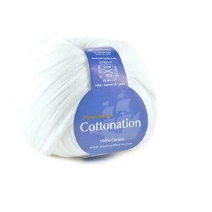Пряжа ленточная Cottonation 100% хлопок, 240м. 100гр, col. 100