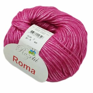 Пряжа Rozetti ROMA 50% Акрил, 50% Полиамид, 50гр/145м,201-15 Розовый) 1 упаковка (10 мотков)