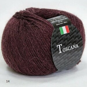 Пряжа Seam Toscana Сеам Тоскана 14, 65% альпака суперфайн 35% вискозный шёлк, 50 г, 200 м, 1 моток.