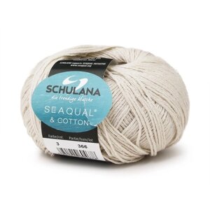 Пряжа Seaqual & Cotton цвет № 03 (50г, 125м) Schulana 50% хлопок, 50% полиэстер