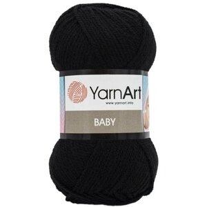 Пряжа YarnArt baby цвет 585 (чёрный) 100% акрил, 50гр, 150м - 1 моток