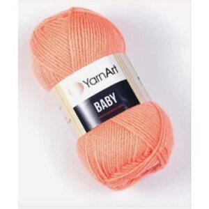 Пряжа YarnArt baby цвет 622 (абрикос) 100% акрил, 50гр, 150м - 1 моток