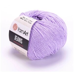 Пряжа YarnArt Jeans (89) Ярнарт джинс (89) пастельно-лиловый