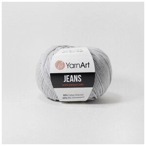 Пряжа YarnArt Jeans (Джинс) - 2 мотка Цвет: 80 серо-сиреневый 55% хлопок, 45% полиакрил 50г 160м