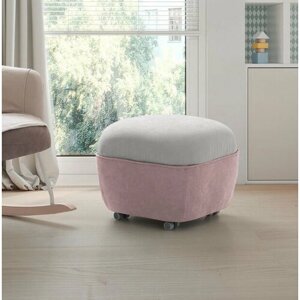 Пуф Micuna для кресла-качалки Moom Foot rest pink tierra/light grey