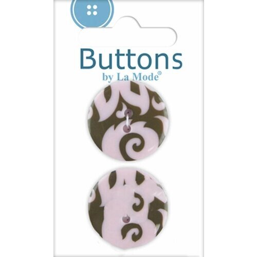 Пуговица Blumenthal Lansing Damask Buttons II, круглая, пластиковая, 40L, 2 шт от компании М.Видео - фото 1