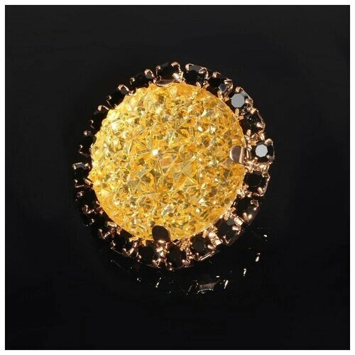 Пуговица декоративная, d - 30 мм, цвет золотой/чeрный 3 шт от компании М.Видео - фото 1