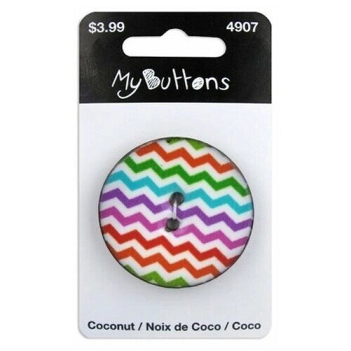 Пуговица My Buttons - Coconut Light Chevron от компании М.Видео - фото 1