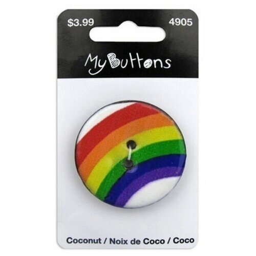 Пуговица My Buttons - Coconut Rainbow Arch от компании М.Видео - фото 1