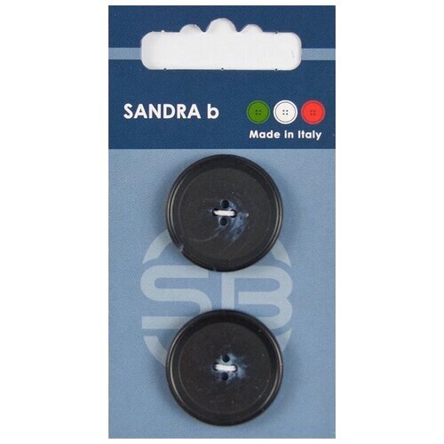 Пуговицы Sandra, 2 шт, диаметр 25,5 мм, Цвет: синий от компании М.Видео - фото 1