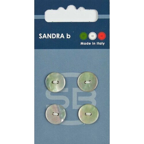 Пуговицы Sandra b - круглые, перламутровые, пластиковые, 4 шт, 1 упаковка от компании М.Видео - фото 1