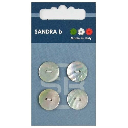 Пуговицы Sandra, перламутровые, круглые, 1 упаковка от компании М.Видео - фото 1