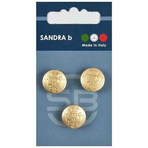 Пуговицы Sandra, золотистые, 1 упаковка от компании М.Видео - фото 1