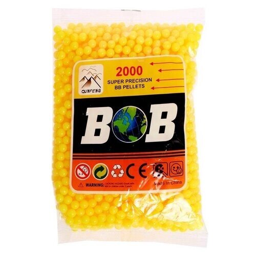 Пульки 6 мм, цвет жёлтый, в пакете, 2000 шт. от компании М.Видео - фото 1