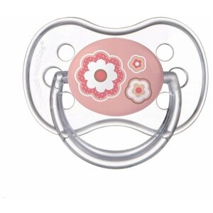 Пустышка Canpol Babies Newborn baby симметричная 6-18 мес Розовая