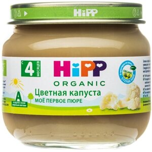 Пюре Hipp цветная капуста Мое Первое Пюре с 4 мес., 80 г 1 шт