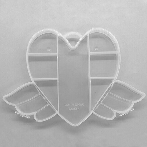 QB-007 Контейнер 'Сердце с крыльями', 13*17,5*2см, Hobby&Pro от компании М.Видео - фото 1