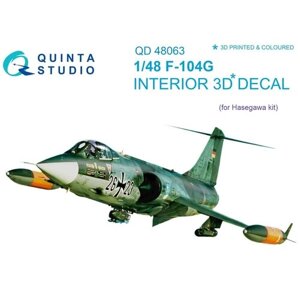QD48063 1/48 3D Декаль интерьера кабины F-104G (для модели Hasegawa)