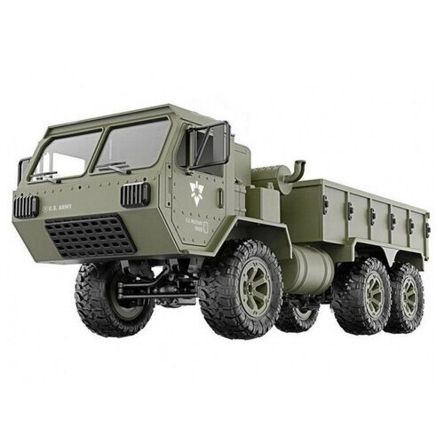 Радиоуправляемая машина американский военный грузовик 6WD RTR масштаб 1:16 2.4G Feiyue FY004A от компании М.Видео - фото 1