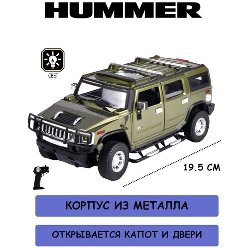 Радиоуправляемая машинка Hummer H2 (корпус металл, 1:24) 25020A-GREEN от компании М.Видео - фото 1