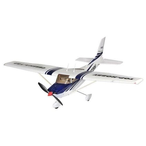 Радиоуправляемая модель самолёта Top RC Cessna 182 400 class синяя 965мм 2.4G 4-ch LiPo RTF от компании М.Видео - фото 1
