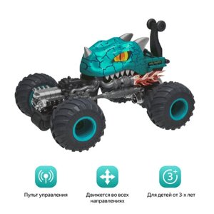 Радиоуправляемая трюковая машина-перевёртыш, внедорожник, монстр-трак Динозавр Crazon 333-FD22162, цвет синий