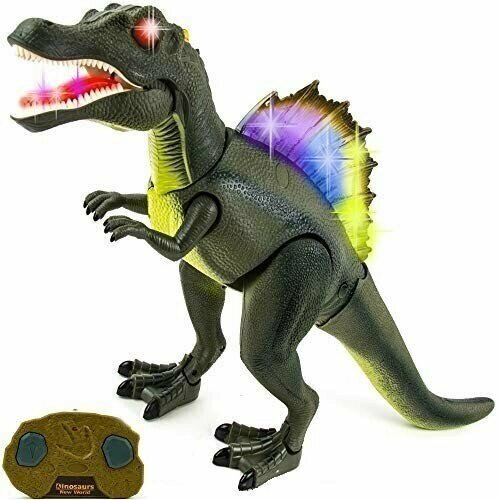 Радиоуправляемый динозавр - Спинозавр (31 см, зеленый, свет, звук) - RUI-9986-GREEN от компании М.Видео - фото 1