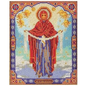 Радуга бисера Набор для вышивания бисером Богородица Покрова 20 х 25 см (В174) разноцветный