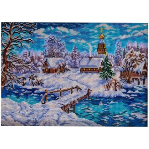 Радуга бисера Набор для вышивания Рождественская сказка 27 x 38 см (В-240) разноцветный