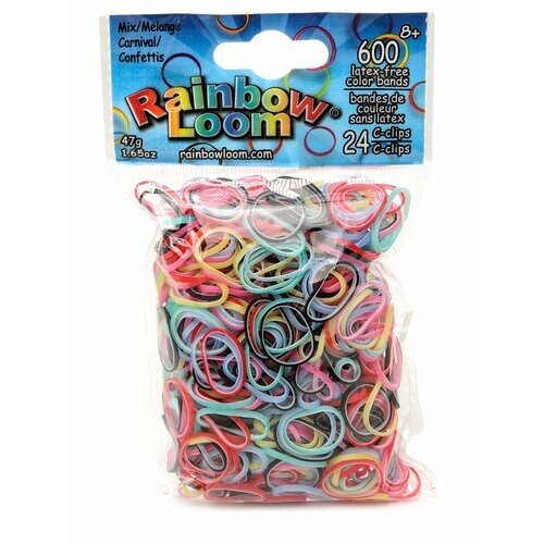 Rainbow Loom Резиночки для плетения браслетов RAINBOW LOOM Карнавал микс B0166 от компании М.Видео - фото 1