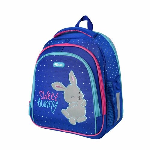 Ранец Först F-BASE «Sweet bunny» 362917 см, 3 отделения, 2 кармана, анатомическая спинка от компании М.Видео - фото 1