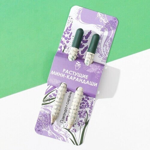 Растущие подарочные карандаши mini "Лаванда + Сирень" набор 2 шт. от компании М.Видео - фото 1
