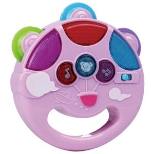 Развивающая игрушка Pituso Музыкальный бубен K999-106, розовый