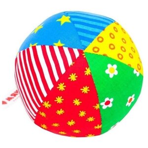 Развивающий мягкая погремушка "Мяч Радуга", цвета микс