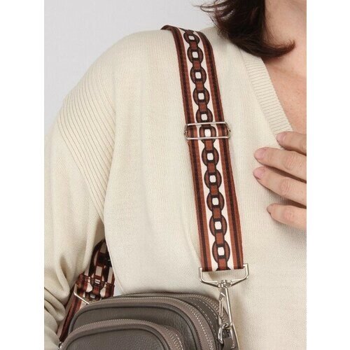 Ремень через плечо для сумки, женский, длинный, съмный, цвет коричневый от компании М.Видео - фото 1