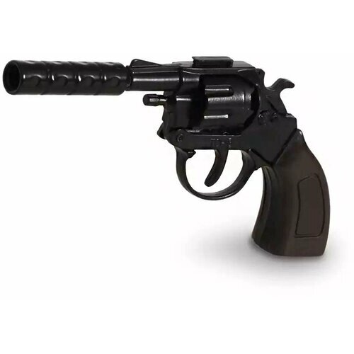Револьвер металл 11,5см + глушитель (58мм) TC7228B на 8 пистонов от компании М.Видео - фото 1