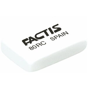 Резинка стирательная FACTIS 80 RC, прямоугольная, 28х20х7 мм, мягкая, синтетический каучук, CNF80RC
