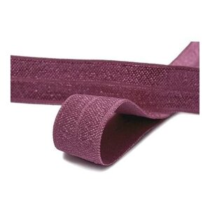 Резинка TBY бельевая окантовочная блестящая шир. 15мм цв. S256 розовый рубин уп. 50 м
