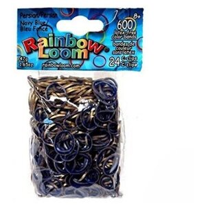Резинки для плетения браслетов Rainbow Loom Синие, Персидская серия, Navy Blue (B0115)