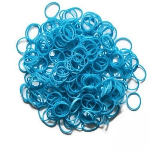 Резиночки для плетения силиконовые Rainbow Loom "Голубой металлик (Metallic Blue)" от компании М.Видео - фото 1