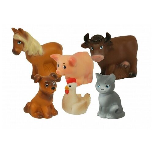 Резиновая игрушка «Набор Домашние животные» от компании М.Видео - фото 1