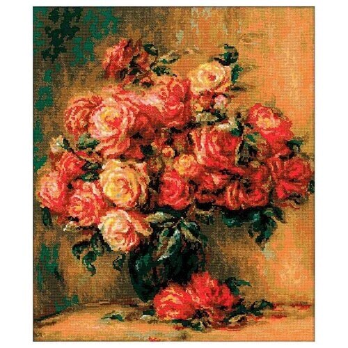 Риолис Набор для вышивания Букет роз 40 x 48 см (1402) разноцветный от компании М.Видео - фото 1